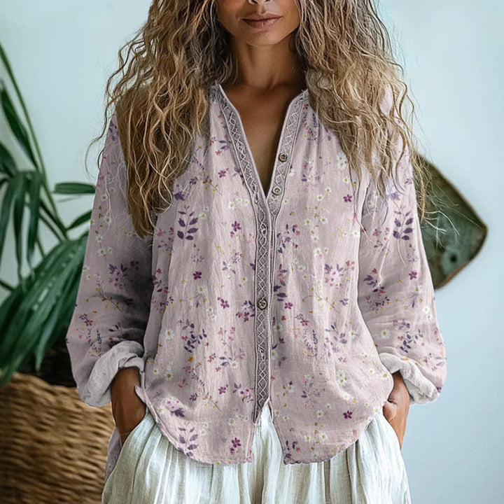 Valorine™ | Casual blus med naturmönster