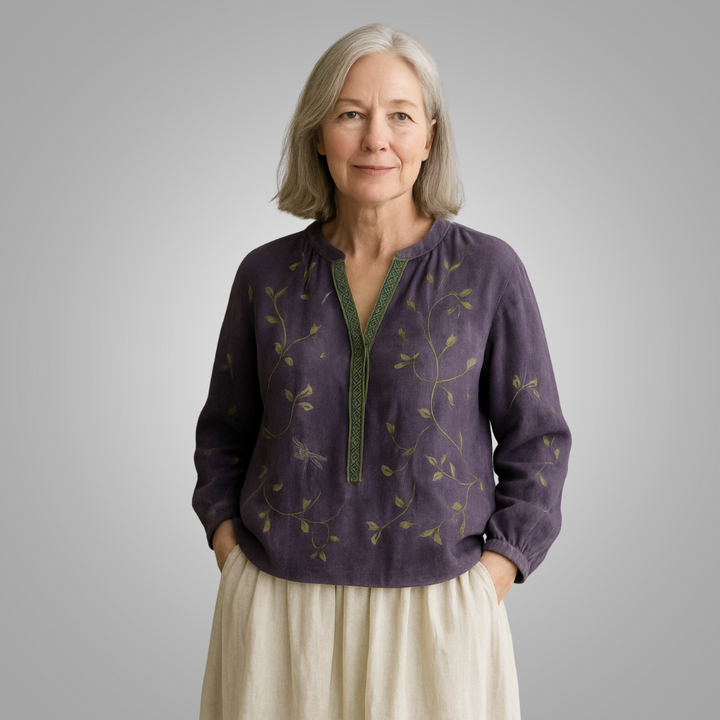 Valorine™ | Casual blus med naturmönster
