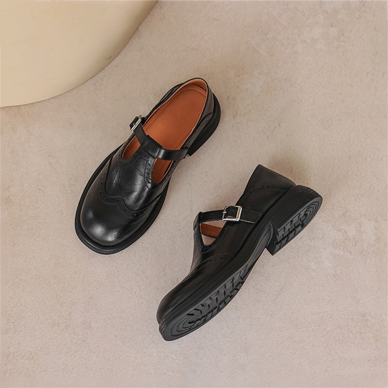 Valorine™ | Eleganta Mary Janes i Läder