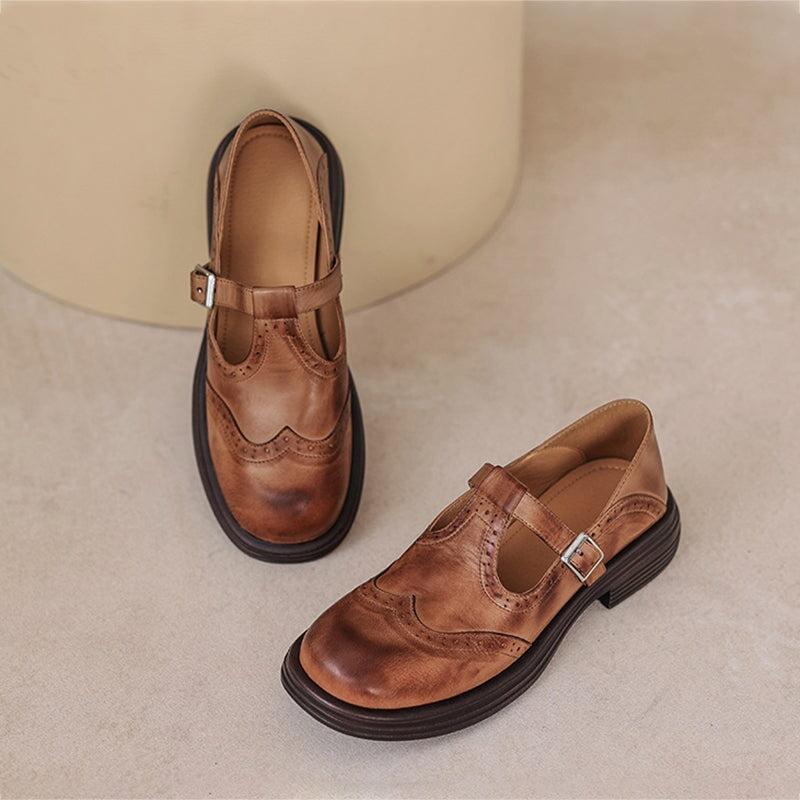 Valorine™ | Eleganta Mary Janes i Läder
