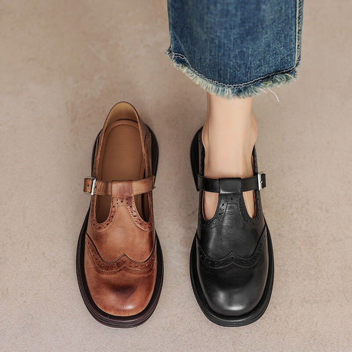 Valorine™ | Eleganta Mary Janes i Läder